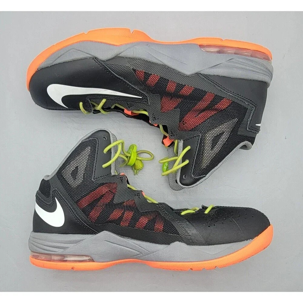 Nike Air Max Stutter Step 2  Black Gray And Coral  Men’s 7.5 (2014) #653455-001